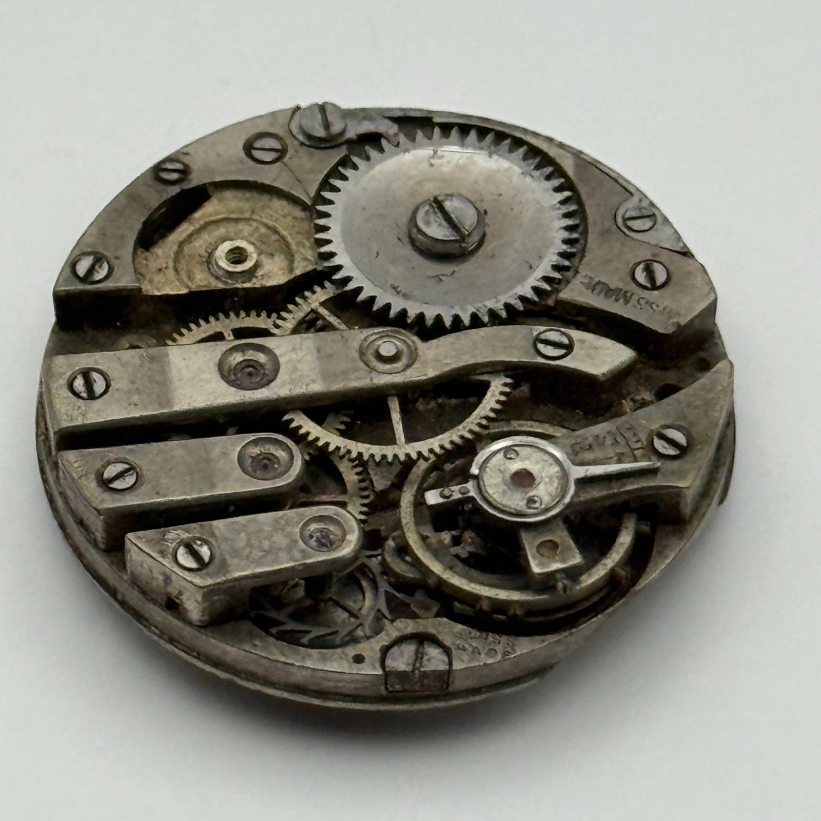 AS A Schild Swiss Watch Movement Manual Wind Vintage Parts Repair Spares 24.7mm