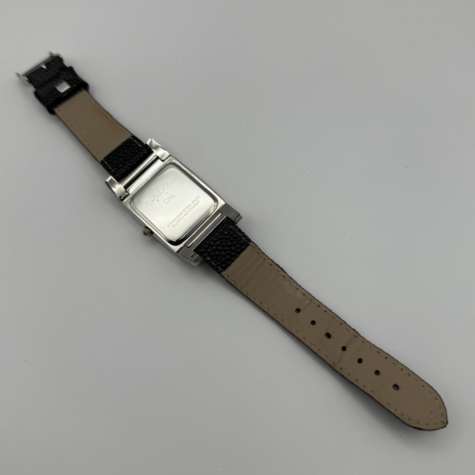 Ralph Klein CNL Ladies Quartz Watch Black Dial Crystal Bezel Working 29mm