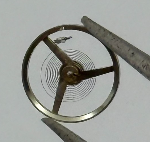 FEF 6620 Balance Wheel Complete And Spring 5½''' 1449 M Watch Movement Parts NOS