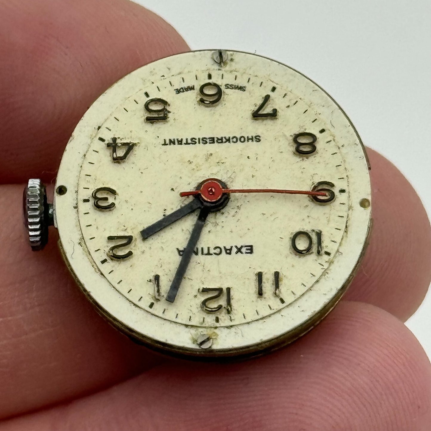 24.2mm R Lapanouse S.A. 1 Jewel Manual Wind Swiss Watch Movement Vintage PARTS