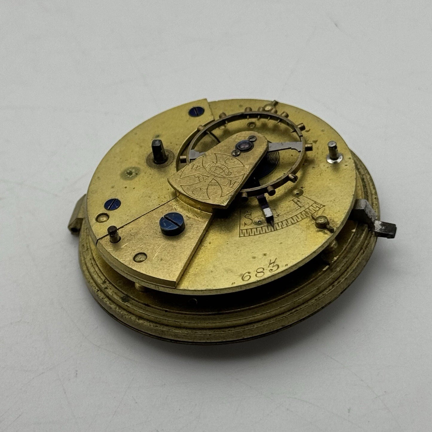 42.9mm Manual Wind Coventry Cooperative Pocket Watch Movement FOR PARTS