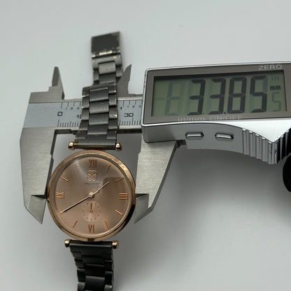 Working Daisy Fuentes Sub Seconds Ladies 33mm Quartz Watch DF145RGGY New Battery