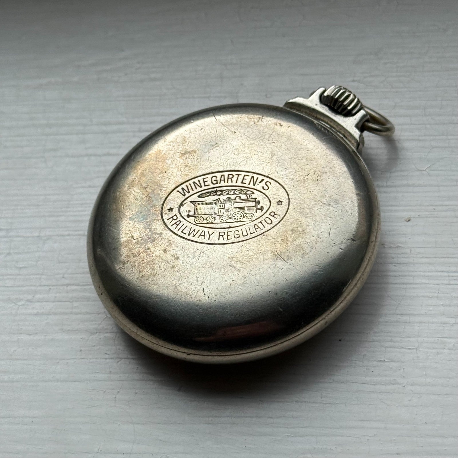 Winegartens Railway Regulator Cortebert Cal 534 Screw Case Pocket Watch Running