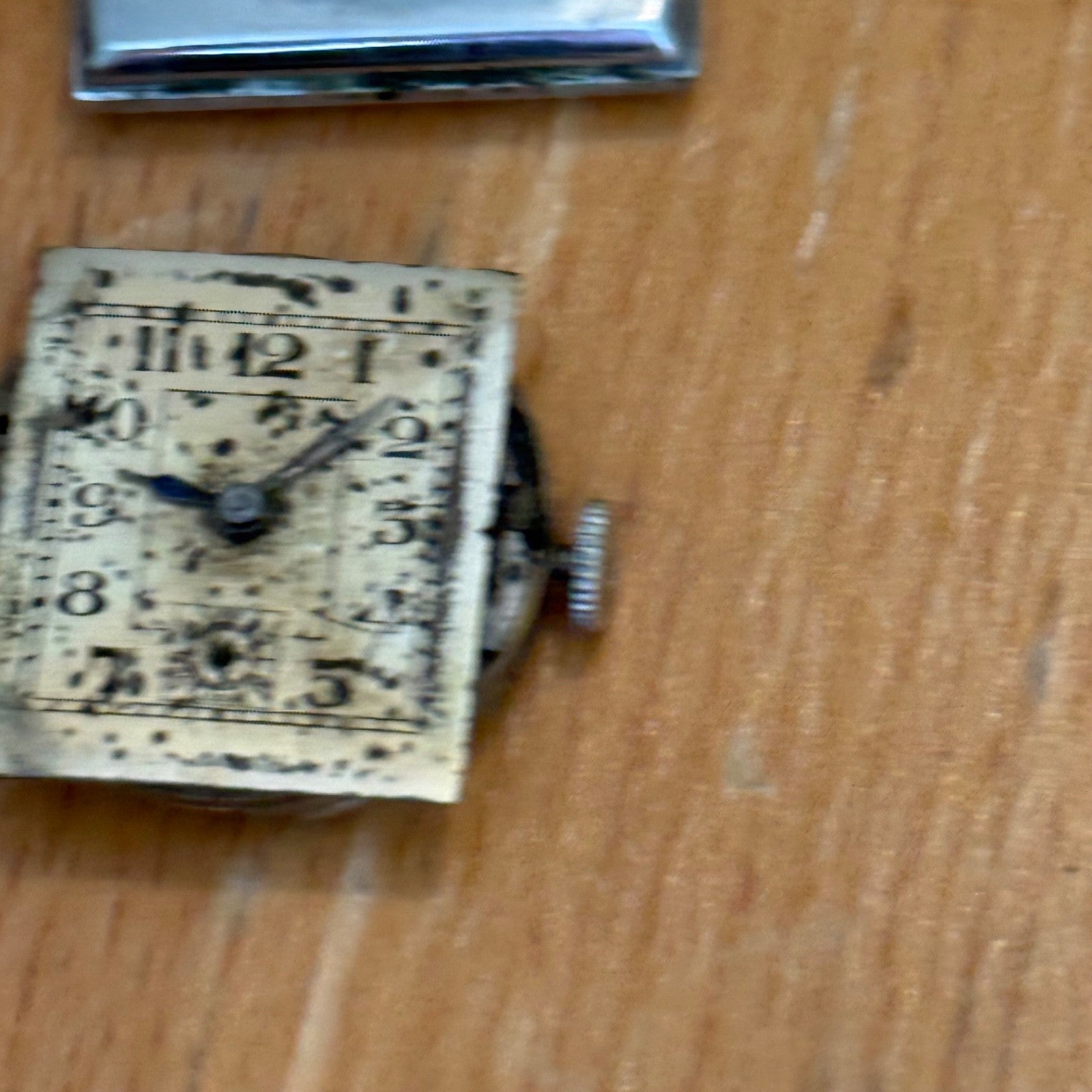 25mm Running Vintage Tank Watch PAT DRP Sub Seconds Manual Wind PARTS / REPAIR