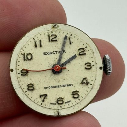 24.2mm R Lapanouse S.A. 1 Jewel Manual Wind Swiss Watch Movement Vintage PARTS