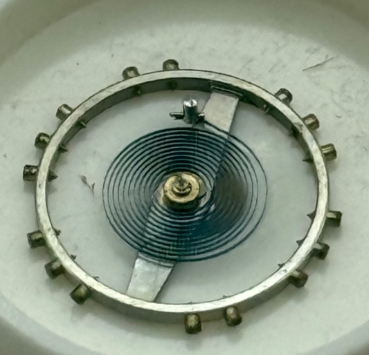 Peseux 320 330 Balance Wheel Complete And Spring 454 M Watch Movement Parts NOS