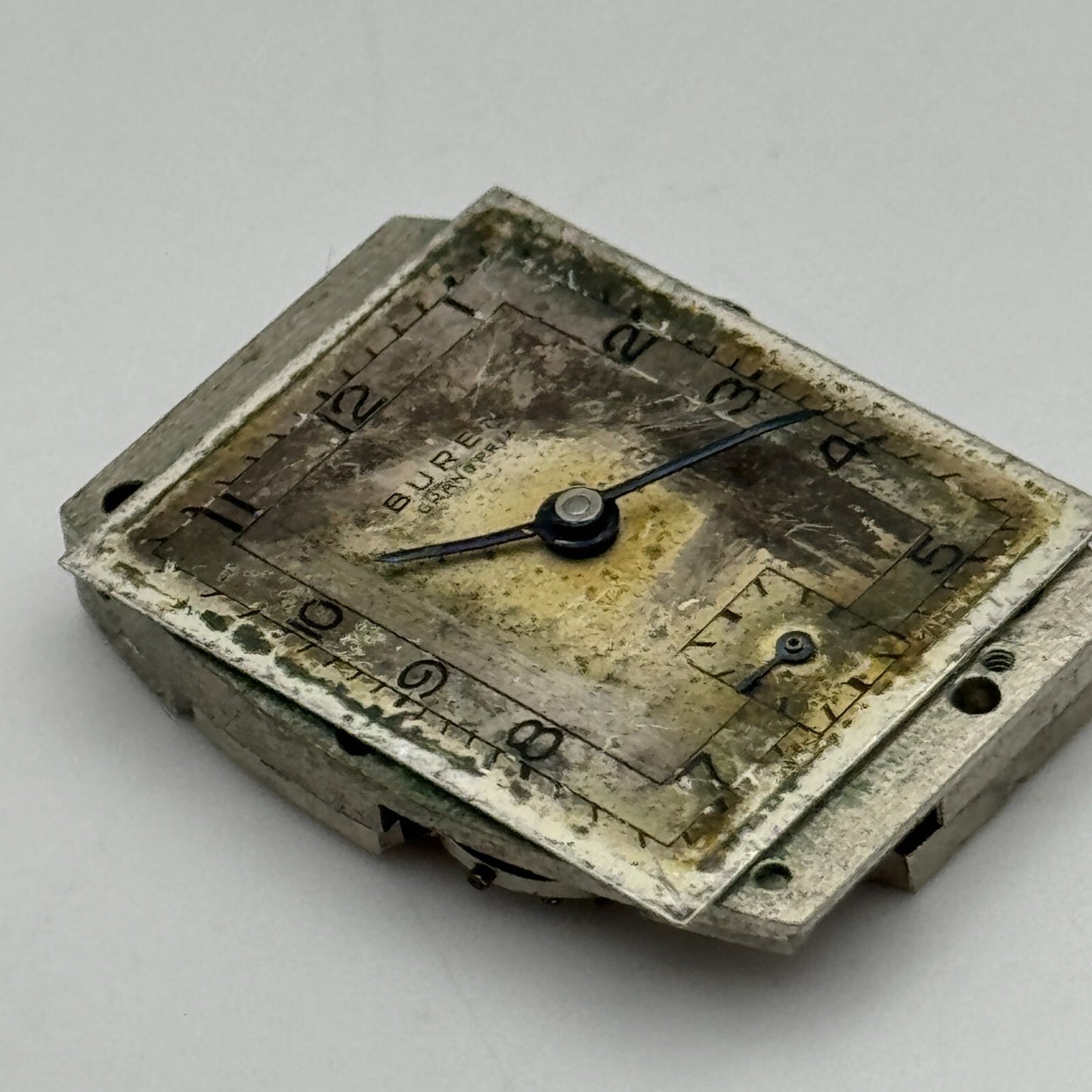 20mm Buren Grand Prix Cal 14 Tank Tonneau Manual Wind Swiss Watch Movement PARTS