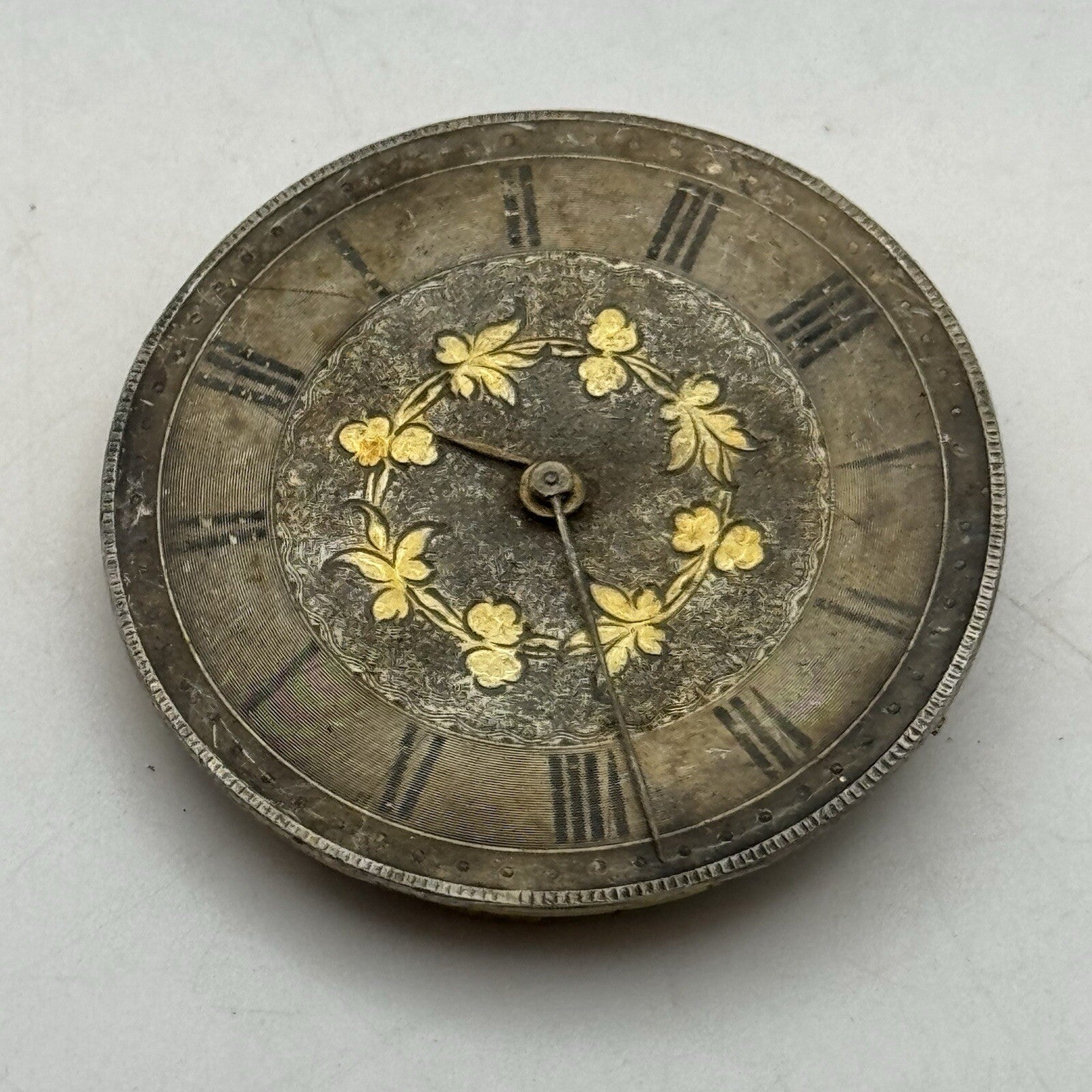 36.7mm Stauffer C X De Fonds Beautiful Dial Cylinder Watch Movement FOR PARTS
