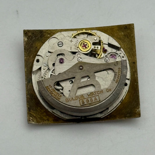 20.8mm Vintage Bulova 8BBA Good Balance Automatic Watch Movement PARTS REPAIR
