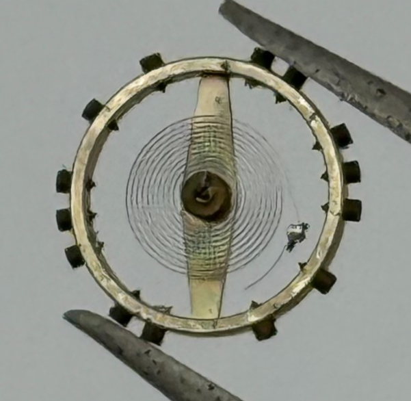 AS 1051 Balance Wheel Complete And Spring 5¼’’’ 34 M Watch Movement Parts NOS