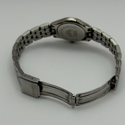 Lorus Lumibrite Ladies Quartz Watch Date Dial Silver Tone Bracelet Working 25mm