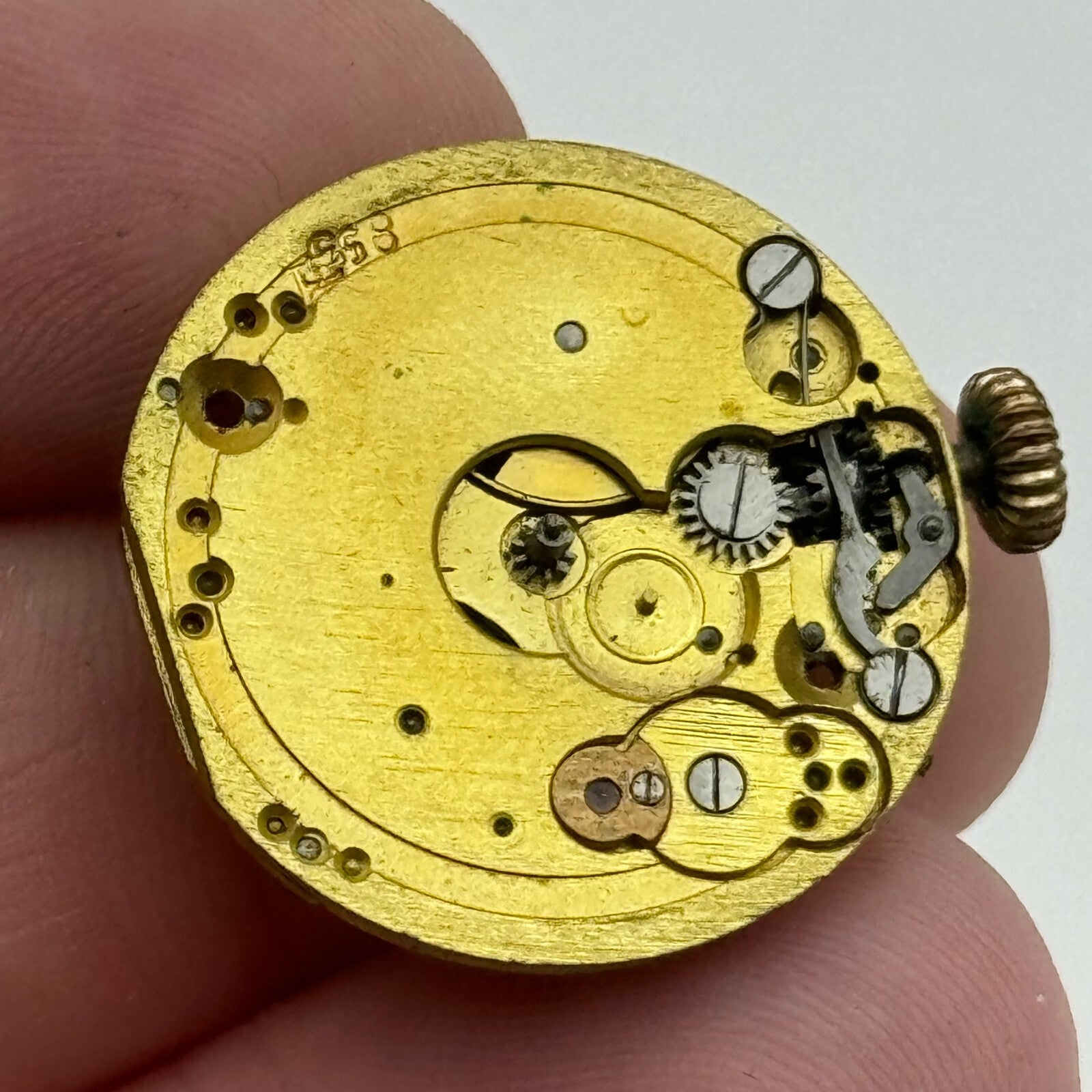 23.6mm Rare Antique Enicar Trench Watch Movement Manual Wind Swiss Vintage PARTS