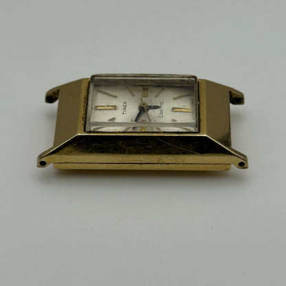 Timex Electric Ladies Quartz Watch 10k Rolled Gold Plated 18mm UNTESTED PARTS