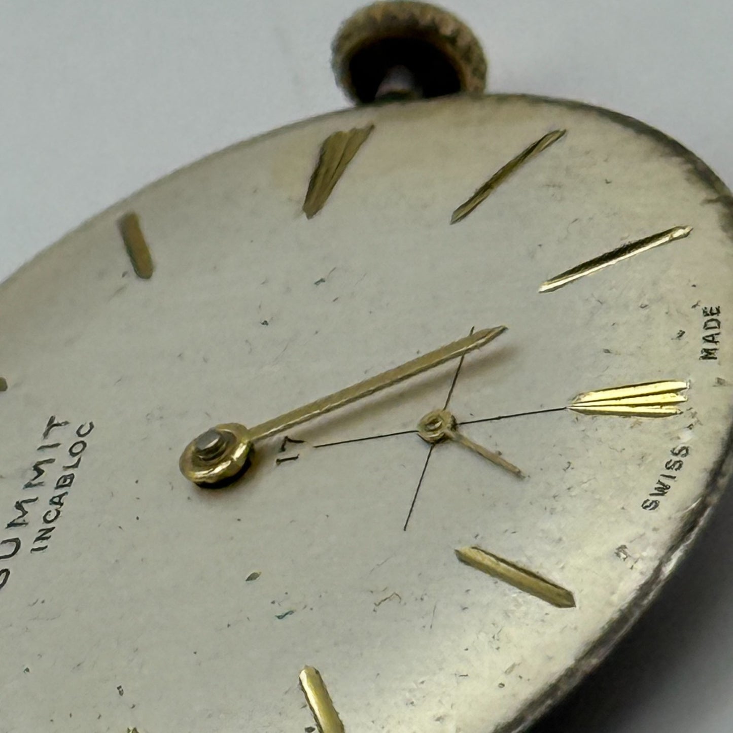 Summit AS 1525 1526 Watch Movement Running Manual Wind Vintage Parts 25.8mm