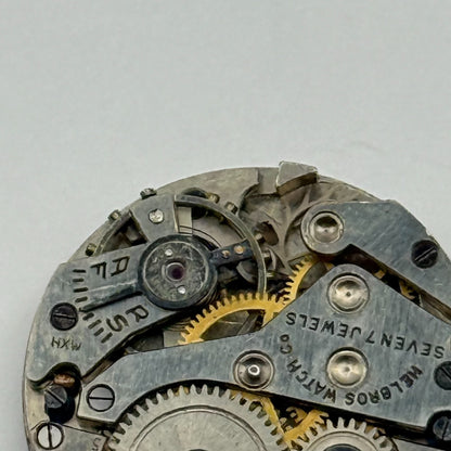 Helbros MXH 7 Jewels Watch Movement Manual Wind Vintage Parts Repair 19.5mm