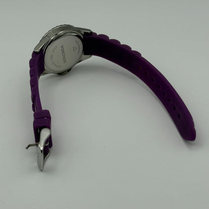 Sekonda Ladies Quartz Watch Purple Dial & Strap Working 32mm New Battery