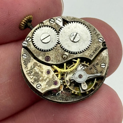 22mm Trojan 9 3/4 Swiss 15 Jewels Trench Watch Movement Manual Wind PARTS SPARES