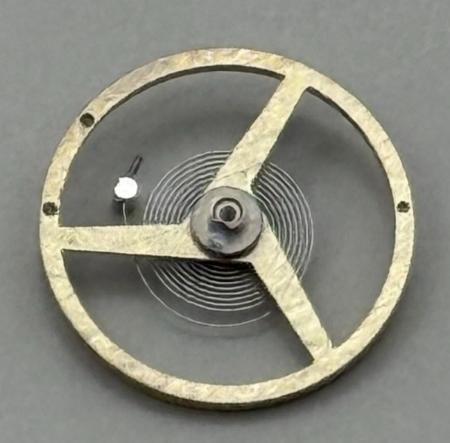 ETA 2512 Balance Wheel Complete And Spring 7¾’’’ 1454 M Watch Movement Parts 