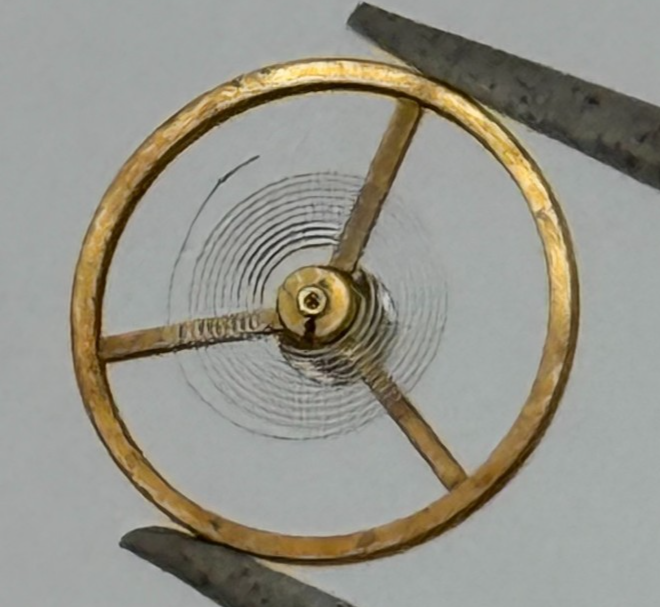 BFG 927-21 Balance Wheel Complete And Spring  1892 M Watch Movement Parts NOS
