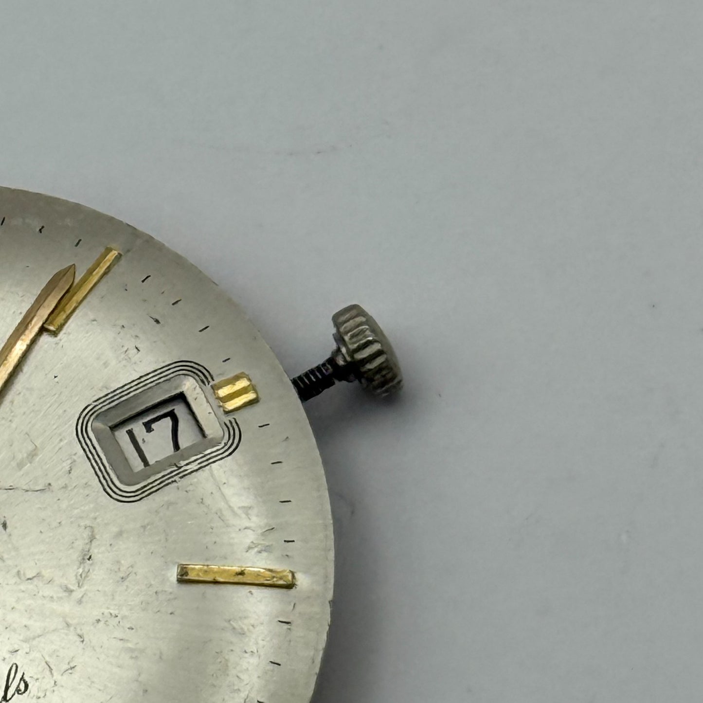 AS 1702/03 Rotary Date Watch Movement Manual Wind Vintage Parts Repair 25.8mm