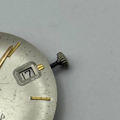 AS 1702/03 Rotary Date Watch Movement Manual Wind Vintage Parts Repair 25.8mm