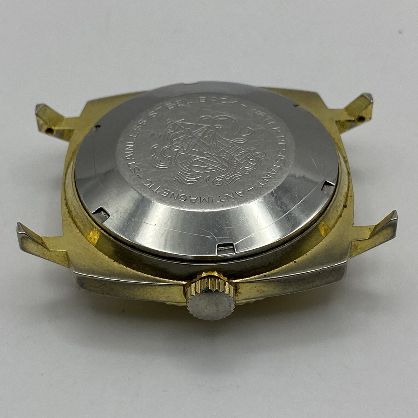 35mm Vintage Gents Aseikon 23 Colombo Style Day Date Watch Head TO RESTORE