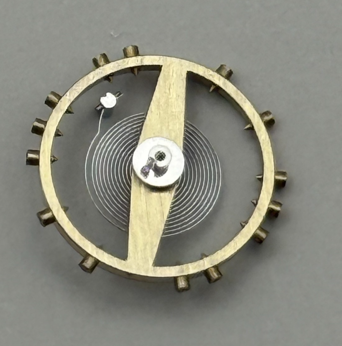 FHF 70 Balance Wheel Complete And Spring  10½’’’ 201 M Watch Movement Parts NOS
