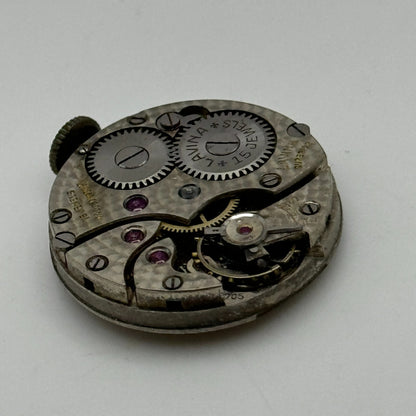 23.6mm Running Lavina Cal 705 Manual Wind Watch Movement Swiss Vintage PARTS