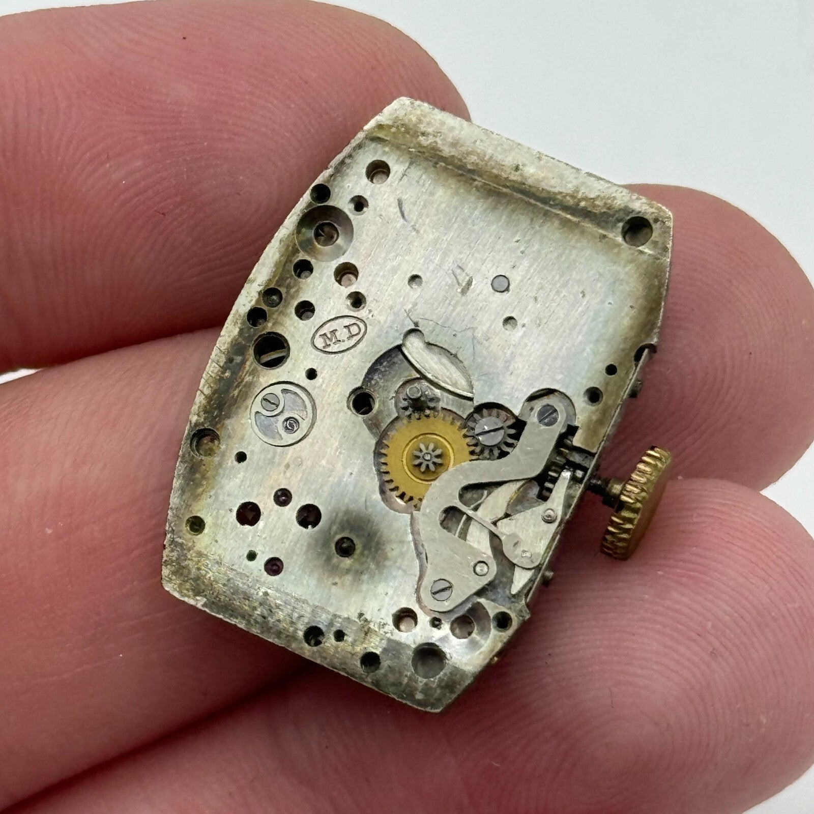 18.9mm Men's Running Rotary 4/300 Tank Watch Movement Manual Wind PARTS SPARES