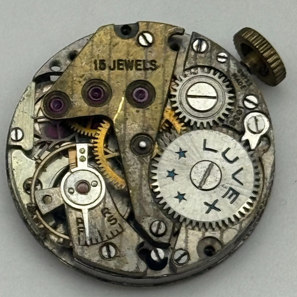 19.7mm Luvex AS 970 A Schild Manual Wind Swiss Watch Movement PARTS SPARES