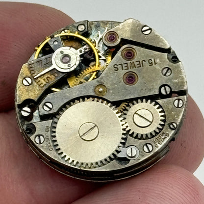 23.6mm AS 984 A Schild 15 Jewels Manual Wind Watch Movement Swiss Vintage PARTS