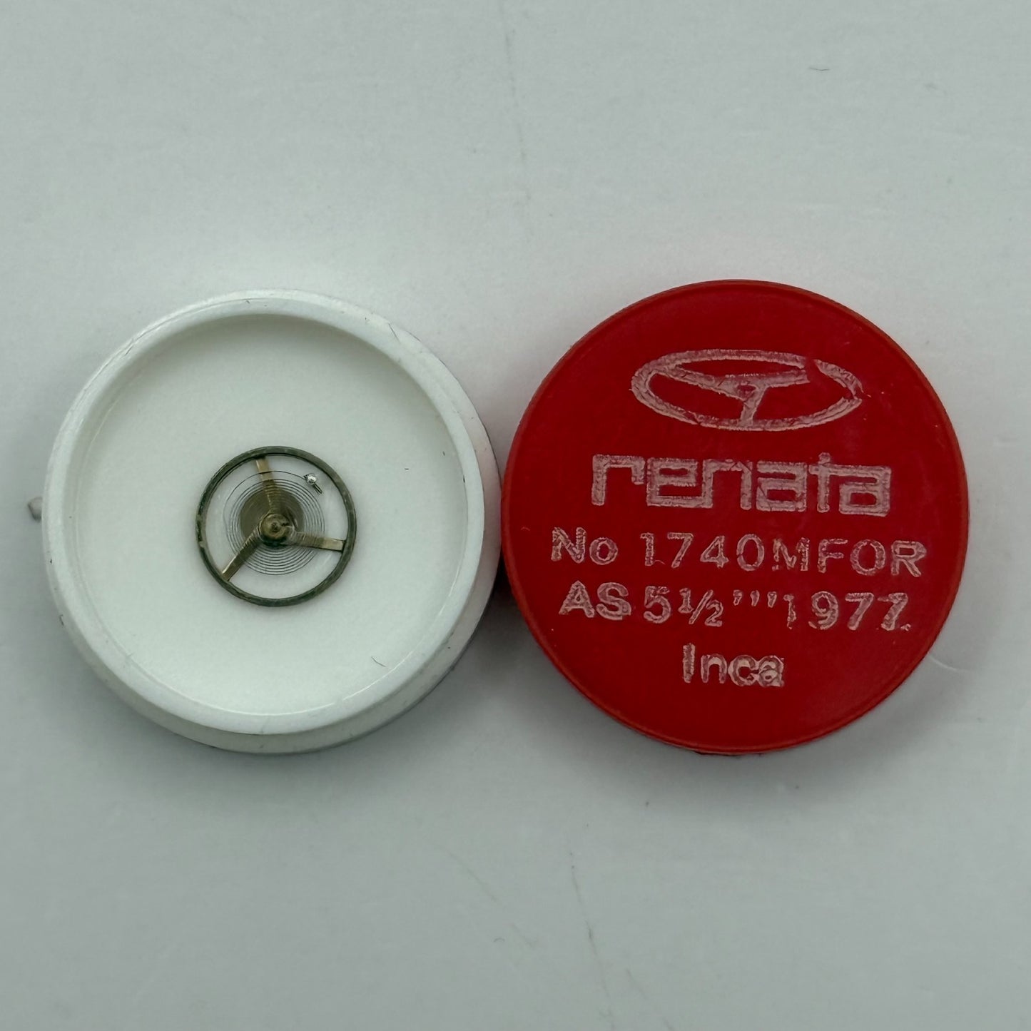 AS 1977 Balance Wheel Complete And Spring 5½’’’ 1740 M Watch Movement Parts 