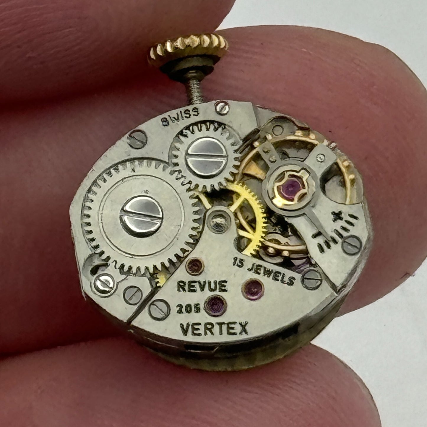 13mm Ladies Running Vertex Revue 205 Swiss Manual Wind Watch Movement PARTS