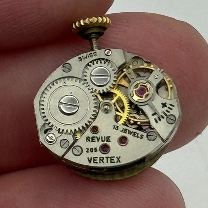 13mm Ladies Running Vertex Revue 205 Swiss Manual Wind Watch Movement PARTS