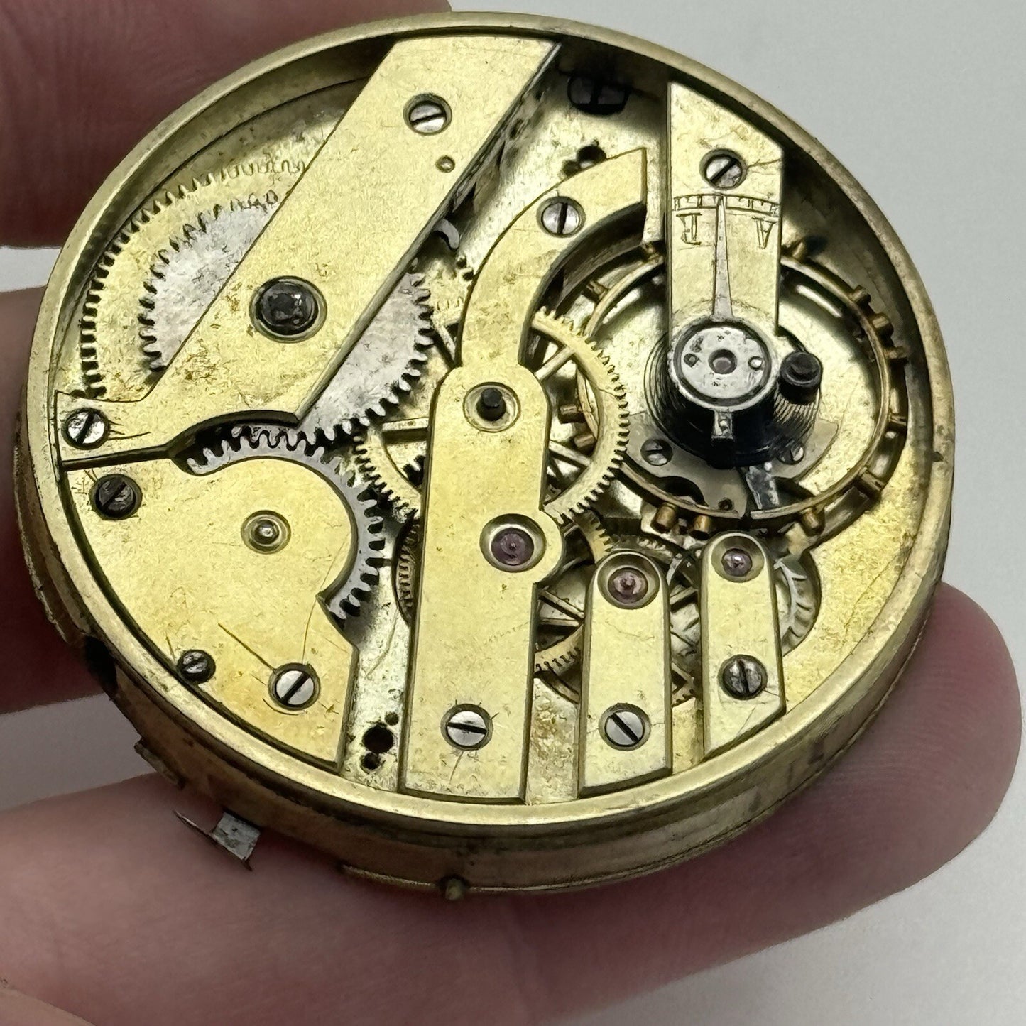 45.2mm Parrenin High Quality Antique Pocket Watch Movement FOR PARTS Repair