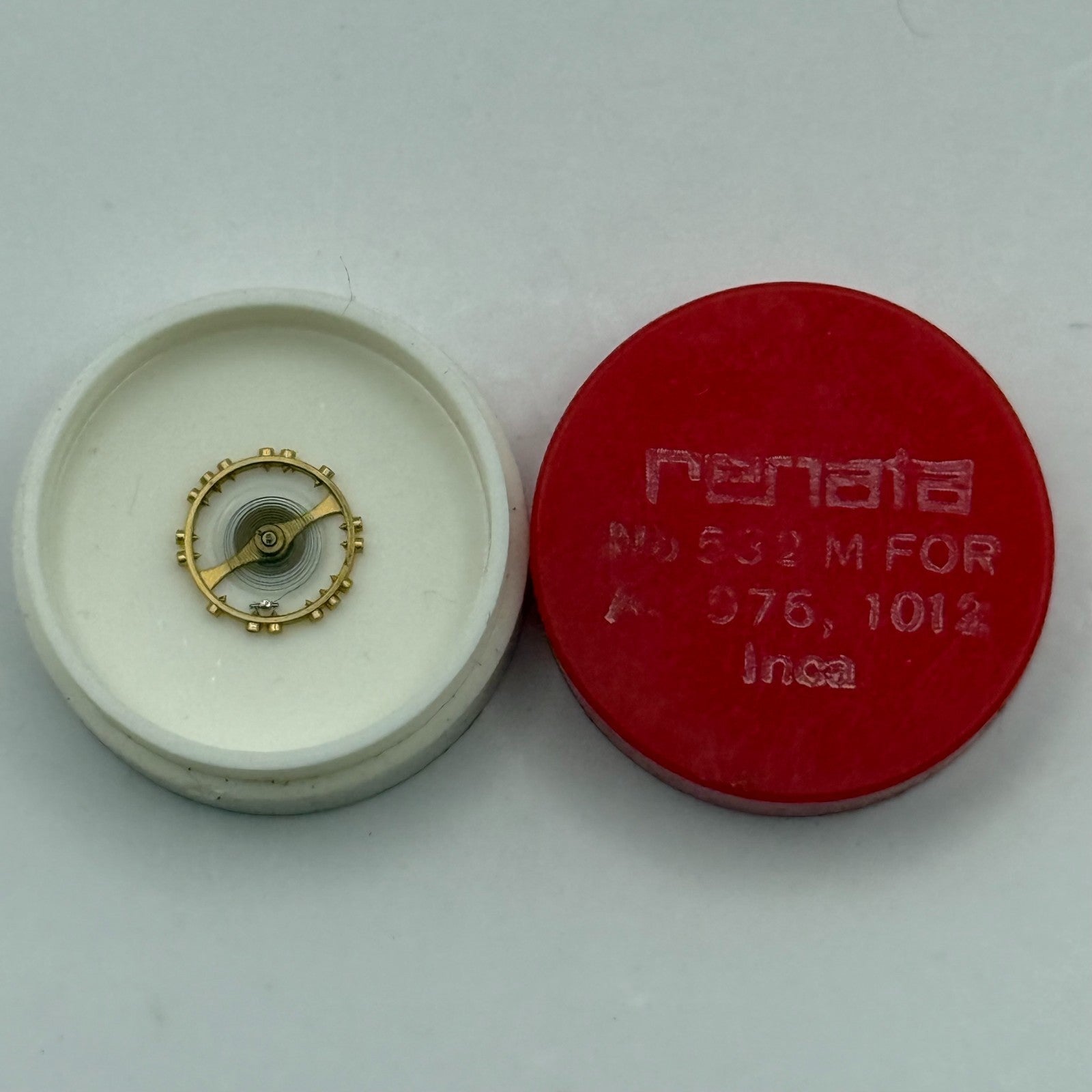 AS 976, 1012 Balance Wheel Complete And Spring 532 M Watch Movement Parts NOS