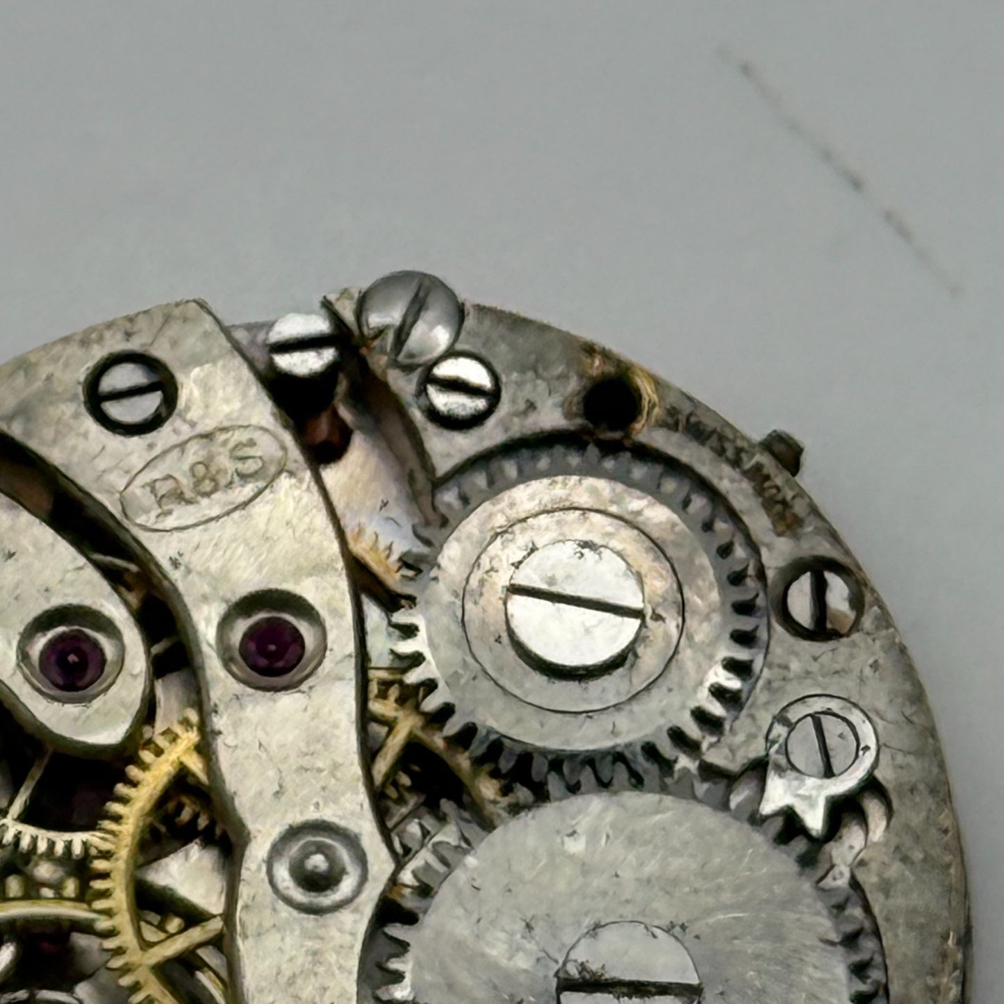 R&S Rotherham & Sons Watch Movement Manual Wind Vintage Parts Repair 23.6mm