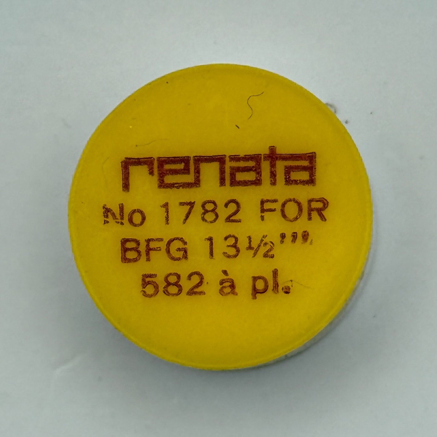 BFG 582 Balance Wheel Complete And Spring 13 1/2''' 1782 Watch Movement Parts 