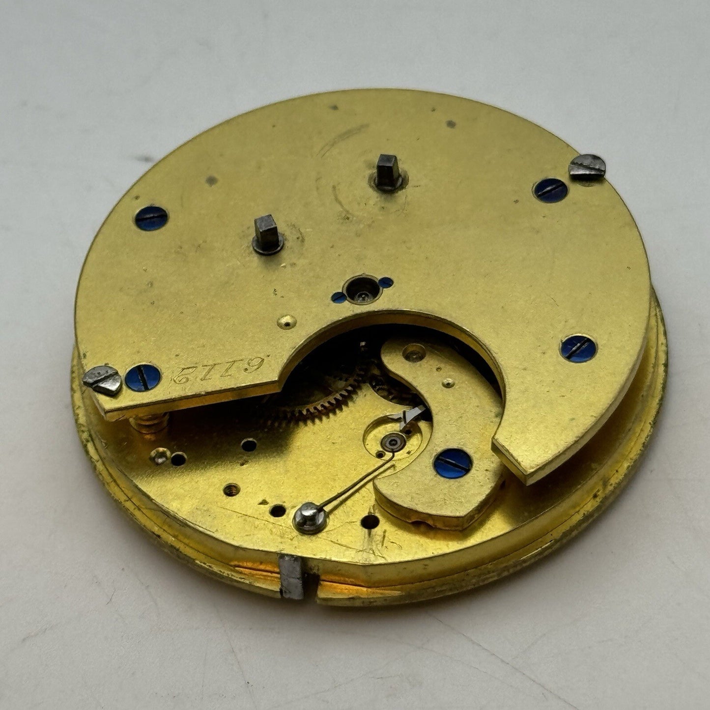 49.7mm W.A Quality No Balance Pocket Watch Movement FOR PARTS Restore