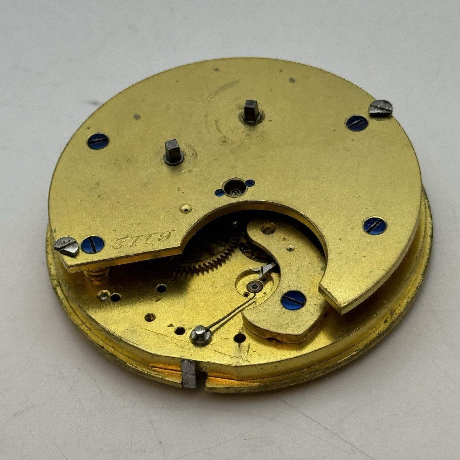 49.7mm W.A Quality No Balance Pocket Watch Movement FOR PARTS Restore