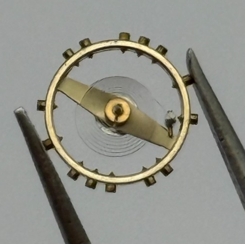 Derby 127 Balance Wheel Complete And Spring 5 1/4’’’ 103 Watch Movement Parts
