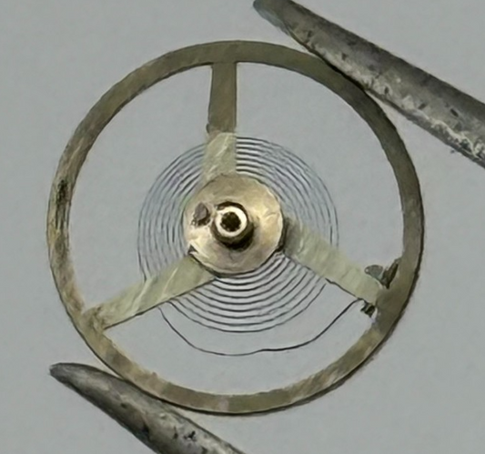 AS 1977 Balance Wheel Complete And Spring 5½’’’ 1740 M Watch Movement Parts 