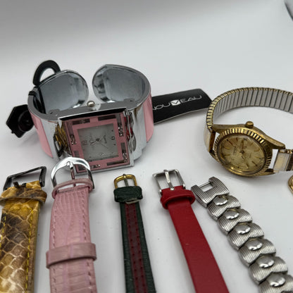 Bundle Of 15 Quartz Watches Job Lot Modern / Vintage Untested Parts / Repair