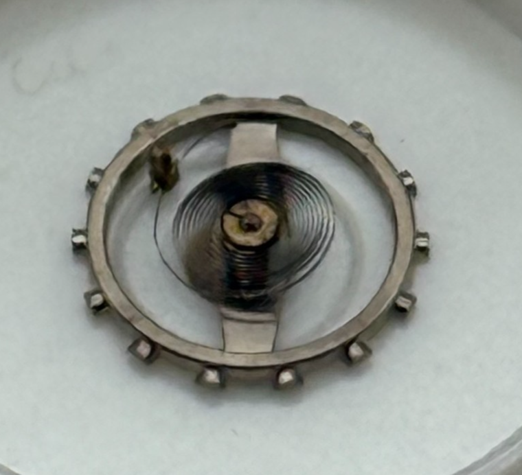 BRAC 2021 2051 Balance Wheel Complete And Spring 69 Watch Movement Parts NOS