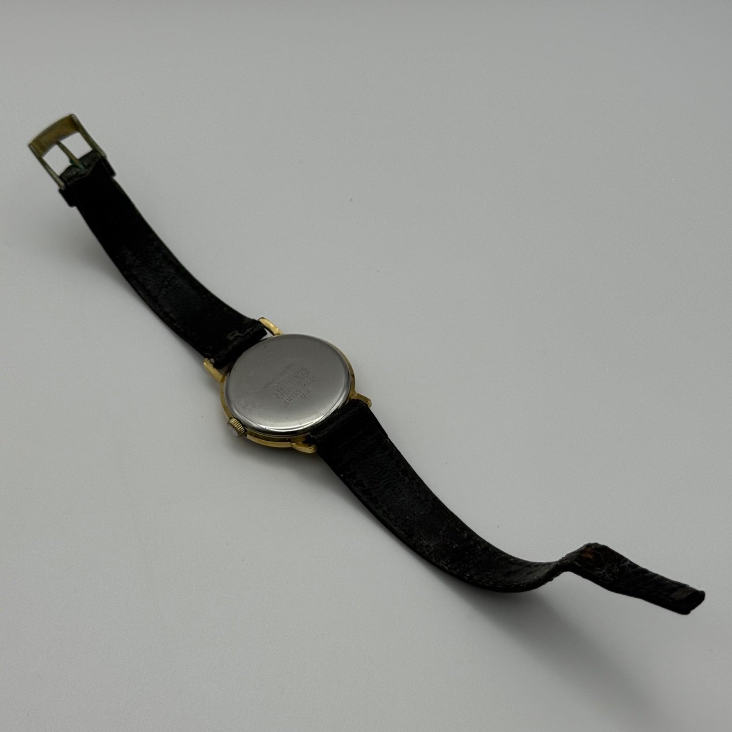 28mm Jenny Bates Swiss Gold Plated Vintage Manual Wind Watch PARTS / REPAIR