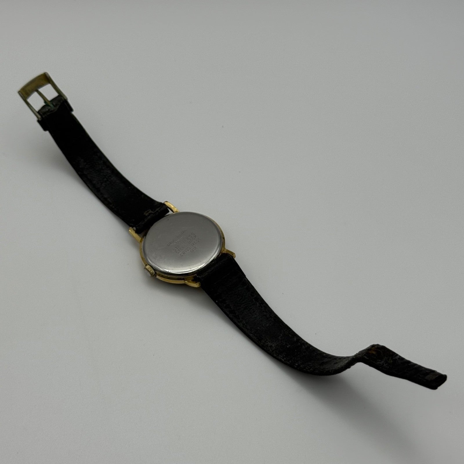 28mm Jenny Bates Swiss Gold Plated Vintage Manual Wind Watch PARTS / REPAIR