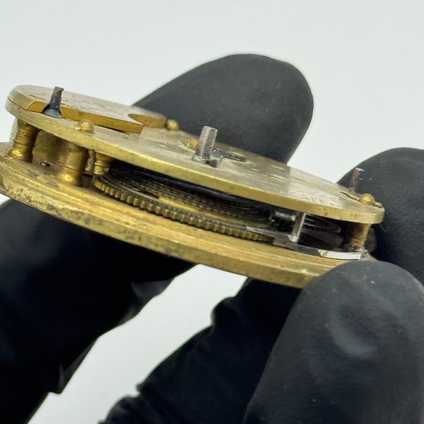 Fusee Pocket Watch Movement Antique English Key Wound Parts Repair Spares 46.9mm