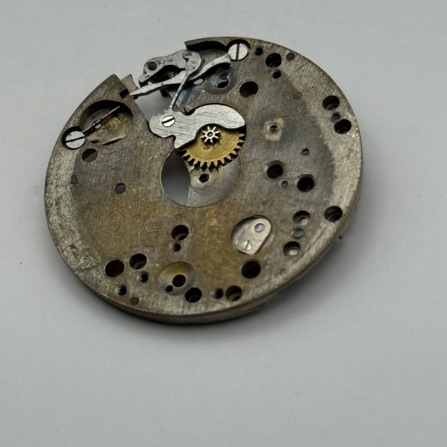AS 554 Watch Movement Main Plate Manual Wind Vintage Swiss Parts Repair 27mm