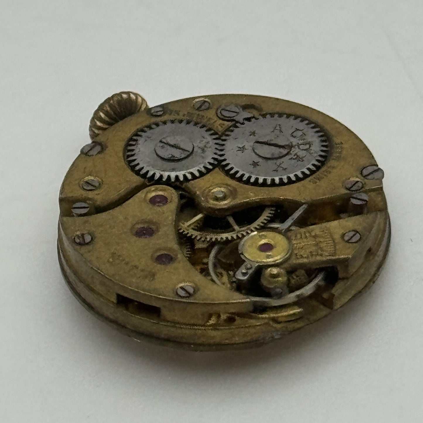 23.6mm Audax W.J.H. ETA 15 Jewels Balance Ok Manual Wind Watch Movement PARTS
