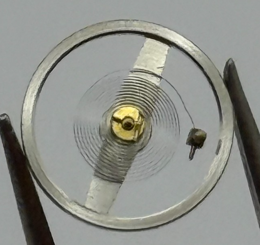 Ebosa 52 Balance Wheel Complete And Spring  5¼’’’ 130 Watch Movement Parts NOS